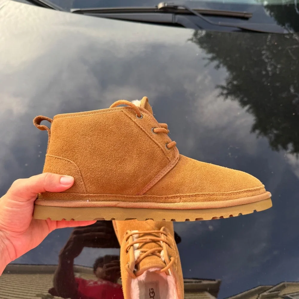 UGG Neumel Chestnut Suede Lace Up Chukka Boots‎ Mens 11 3236